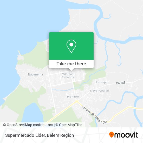 Supermercado Lider map