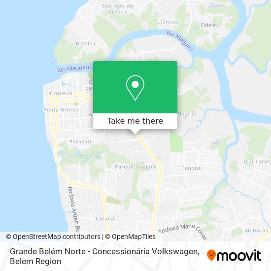 Grande Belém Norte - Concessionária Volkswagen map