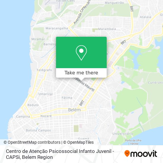 Centro de Atenção Psicossocial Infanto Juvenil - CAPSi map