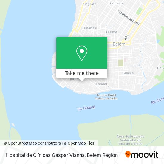 Hospital de Clínicas Gaspar Vianna map