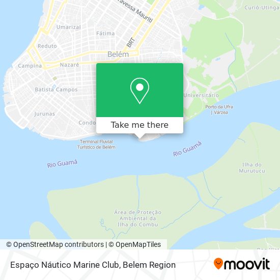 Mapa Espaço Náutico Marine Club