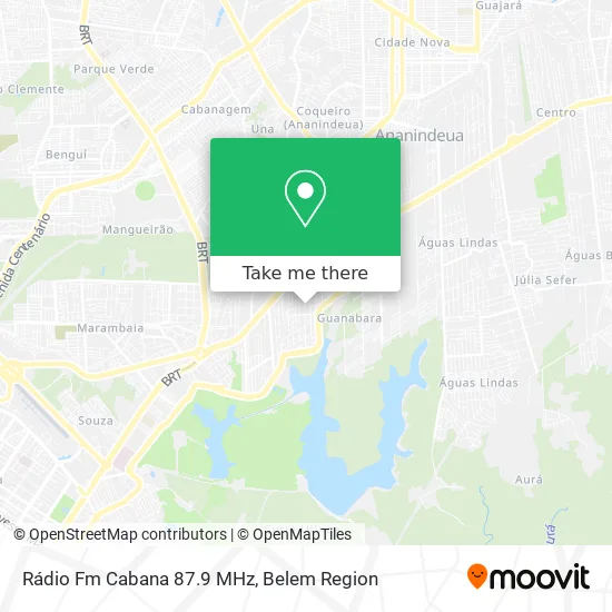 Rádio Fm Cabana 87.9 MHz map
