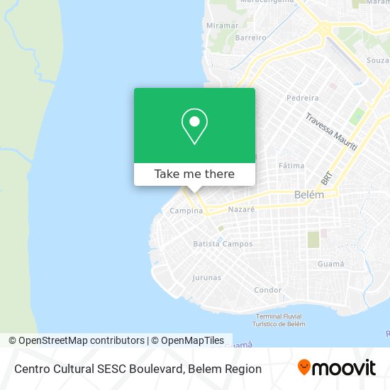 Mapa Centro Cultural SESC Boulevard