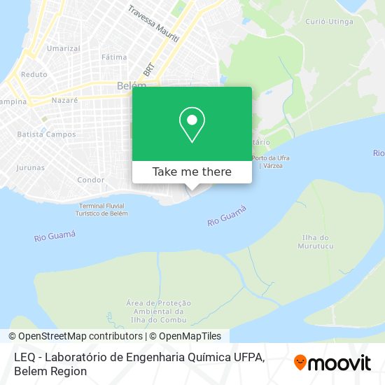 LEQ - Laboratório de Engenharia Química UFPA map