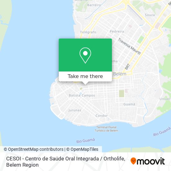 CESOI - Centro de Saúde Oral Integrada / Ortholife map