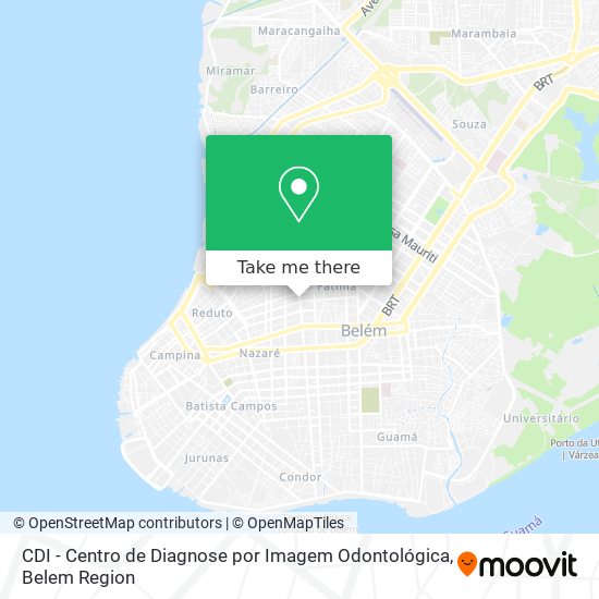 Mapa CDI - Centro de Diagnose por Imagem Odontológica