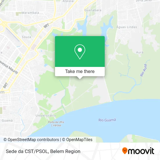 Sede da CST/PSOL map