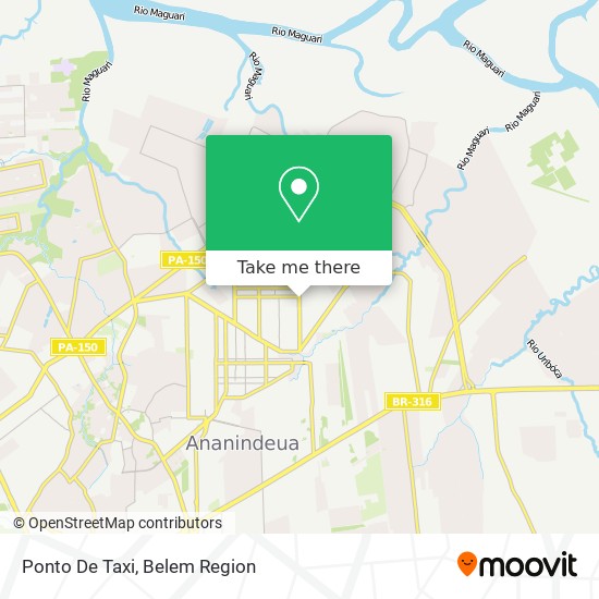 Ponto De Taxi map