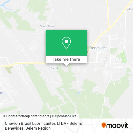 Chevron Brasil Lubrificantes LTDA - Belém/ Benevides map