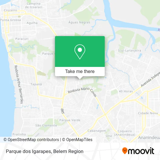 Parque dos Igarapes map