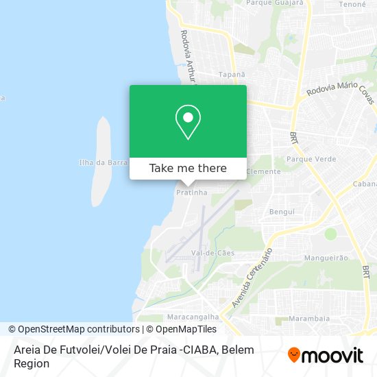 Areia De Futvolei / Volei De Praia -CIABA map