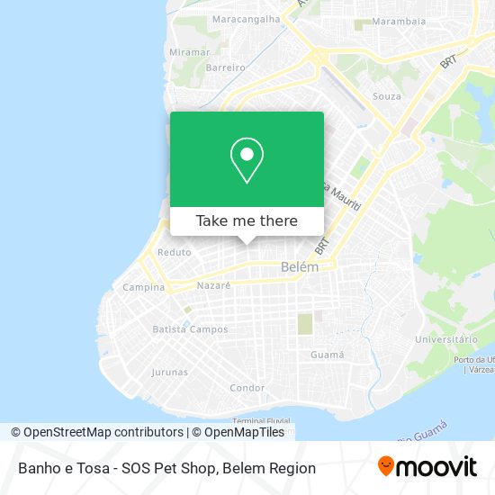 Banho e Tosa - SOS Pet Shop map