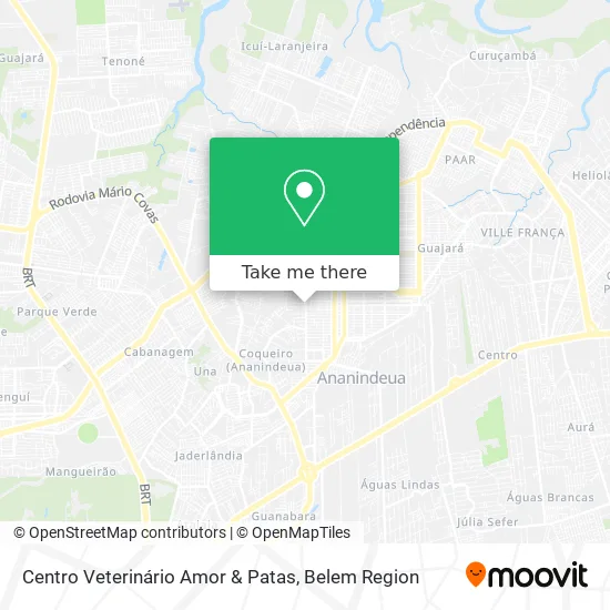 Centro Veterinário Amor & Patas map