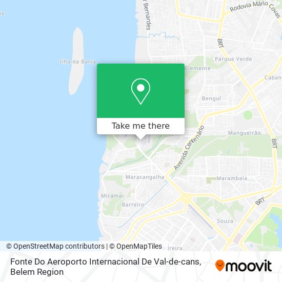 Fonte Do Aeroporto Internacional De Val-de-cans map