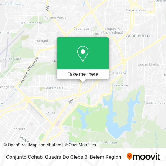 Conjunto Cohab, Quadra Do Gleba 3 map