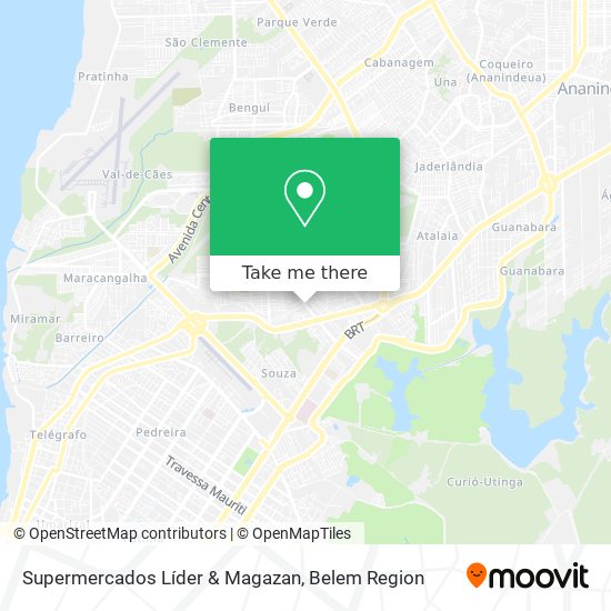 Supermercados Líder & Magazan map