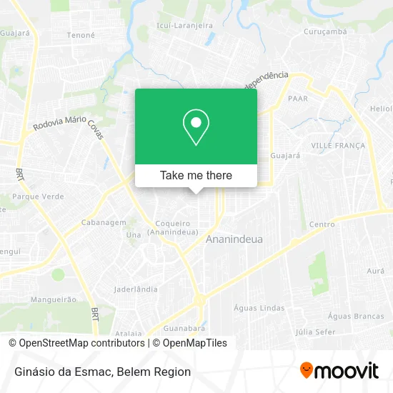 Ginásio da Esmac map