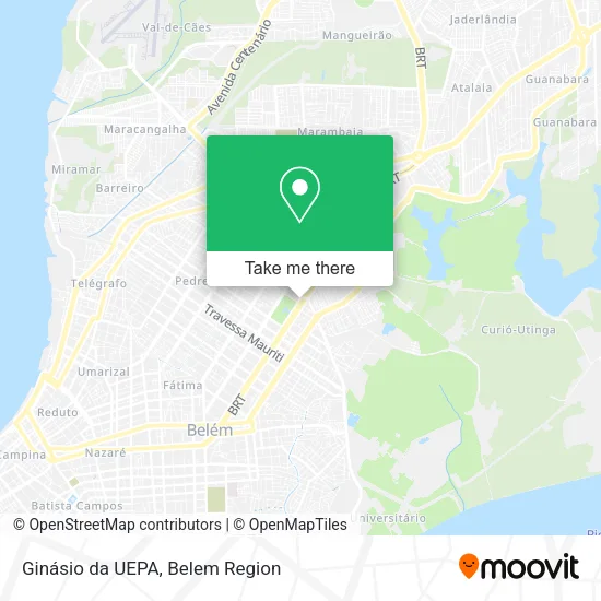 Ginásio da UEPA map