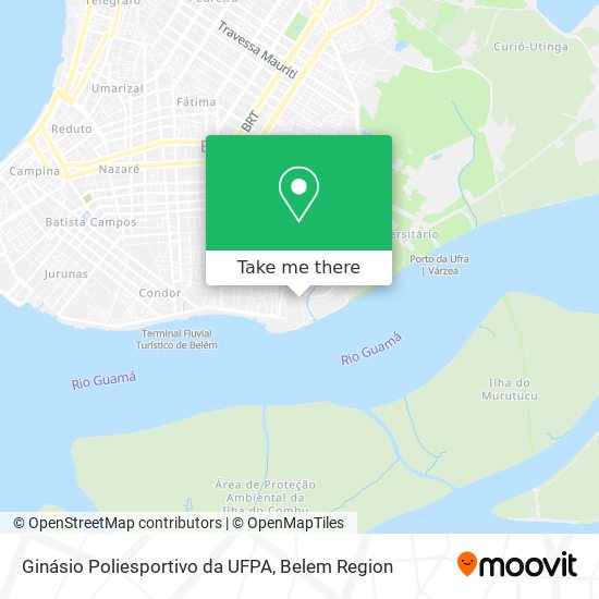 Mapa Ginásio Poliesportivo da UFPA