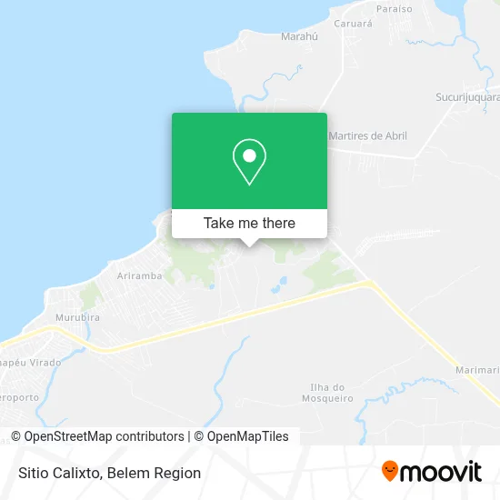 Sitio Calixto map