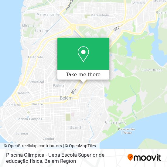 Mapa Piscina Olímpica - Uepa Escola Superior de educação física