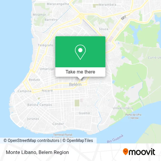 Monte Líbano map