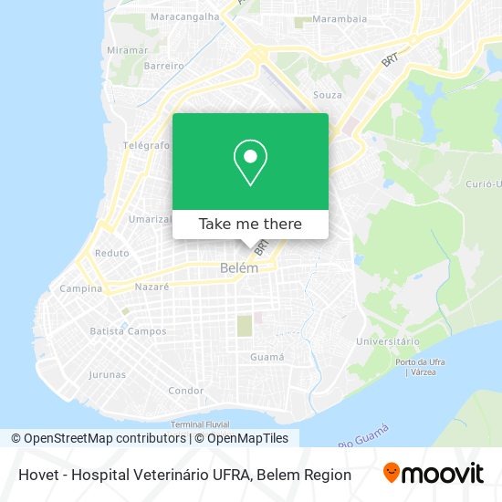 Mapa Hovet - Hospital Veterinário UFRA