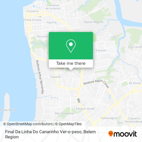 Final Da Linha Do Canarinho Ver-o-peso map