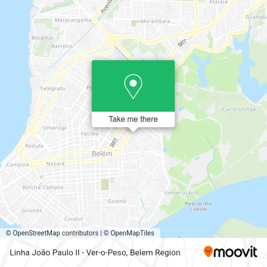 Linha João Paulo II - Ver-o-Peso map