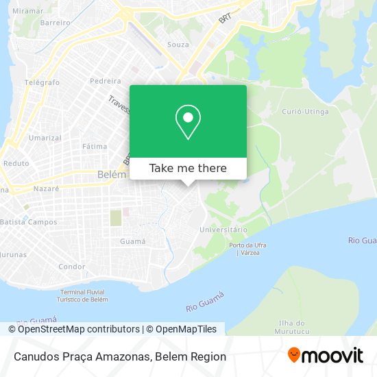 Canudos Praça Amazonas map