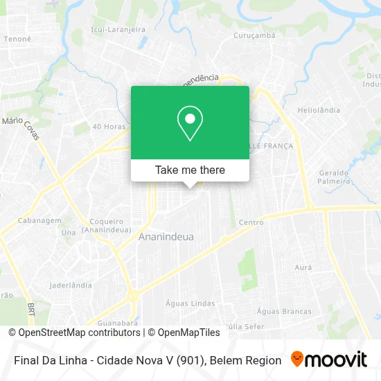 Final Da Linha - Cidade Nova V (901) map