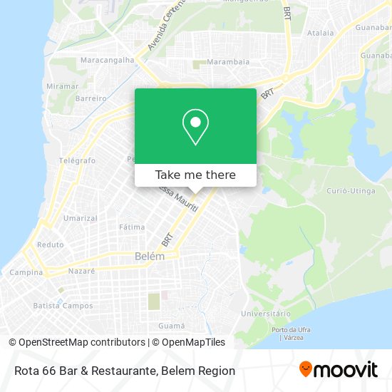 Mapa Rota 66 Bar & Restaurante