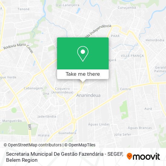 Secretaria Municipal De Gestão Fazendária - SEGEF map