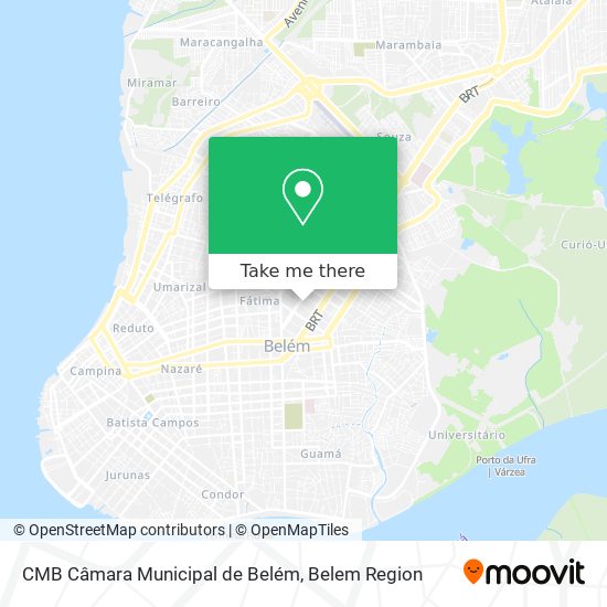 CMB Câmara Municipal de Belém map