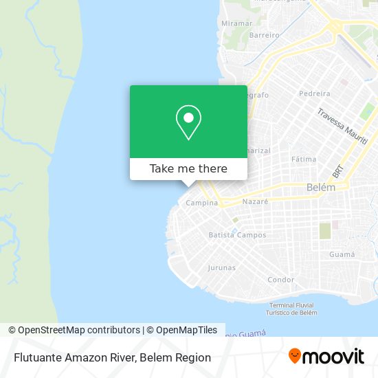 Flutuante Amazon River map
