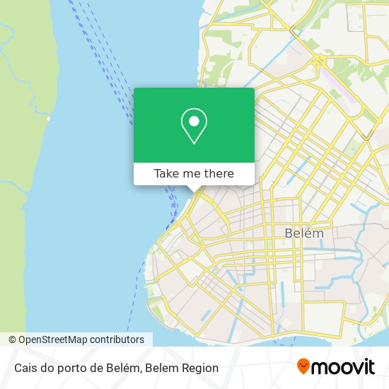 Mapa Cais do porto de Belém