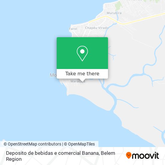 Deposito de bebidas e comercial Banana map
