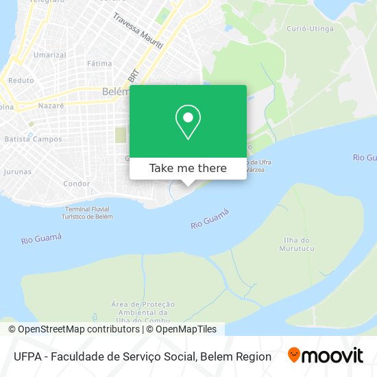 UFPA - Faculdade de Serviço Social map