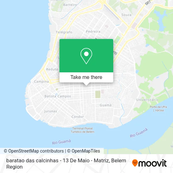 baratao das calcinhas - 13 De Maio - Matriz map