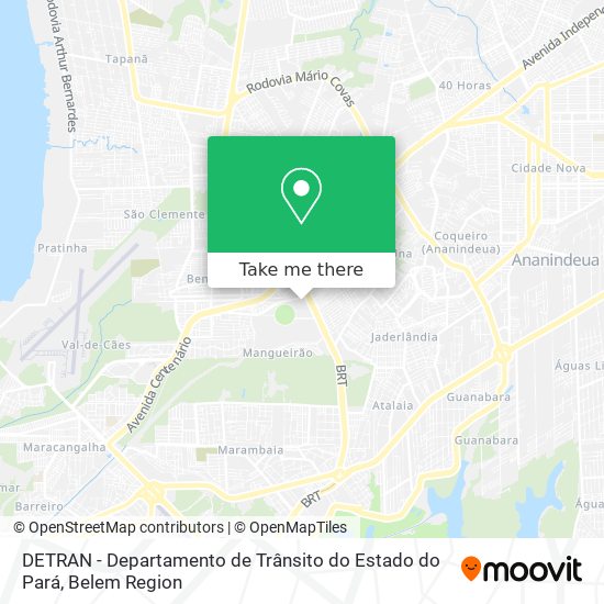 DETRAN - Departamento de Trânsito do Estado do Pará map