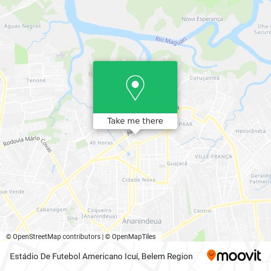 Estádio De Futebol Americano Icuí map