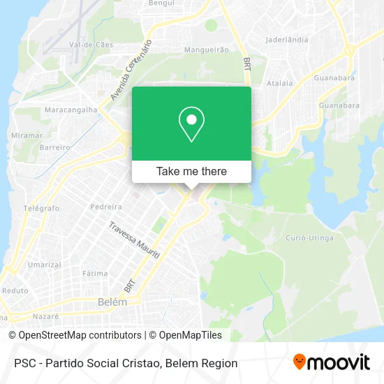 PSC - Partido Social Cristao map