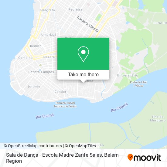 Sala de Dança - Escola Madre Zarife Sales map