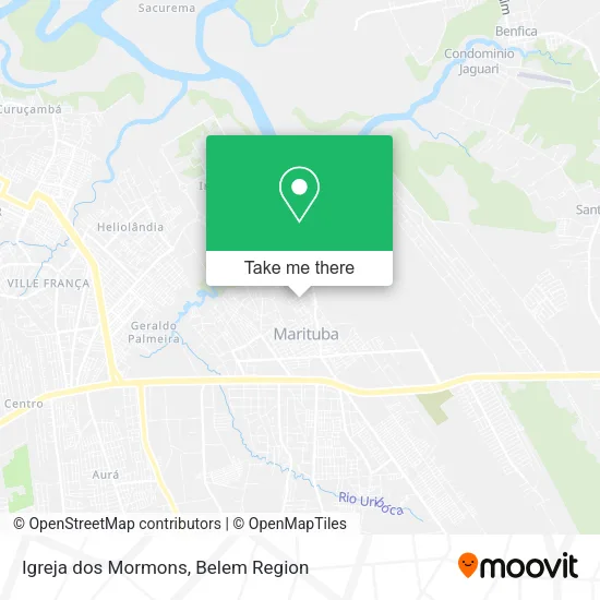 Igreja dos Mormons map