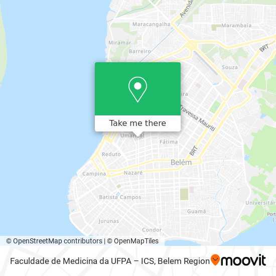 Mapa Faculdade de Medicina da UFPA – ICS