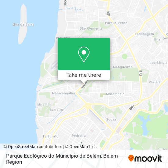 Parque Ecológico do Município de Belém map