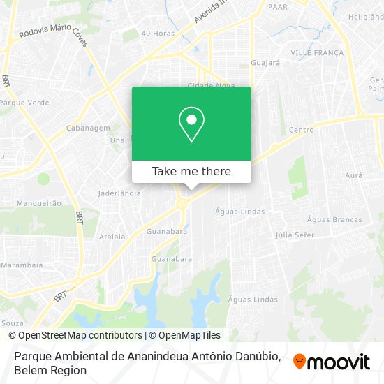 Parque Ambiental de Ananindeua  Antônio Danúbio map