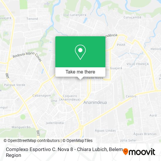 Complexo Esportivo C. Nova 8 - Chiara Lubich map