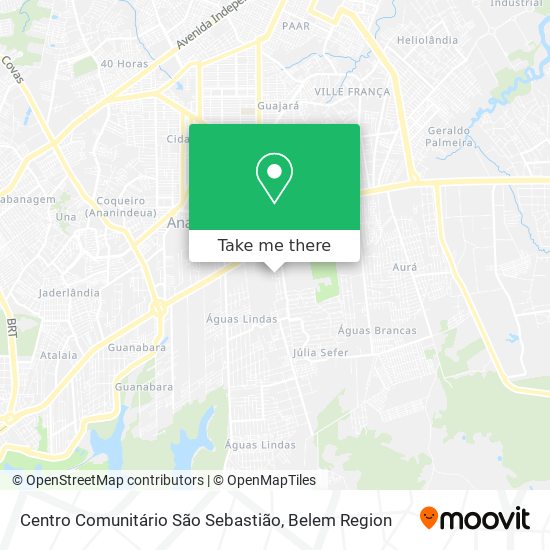 Mapa Centro Comunitário São Sebastião