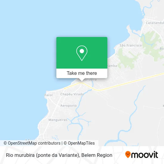 Rio murubira (ponte da Variante) map